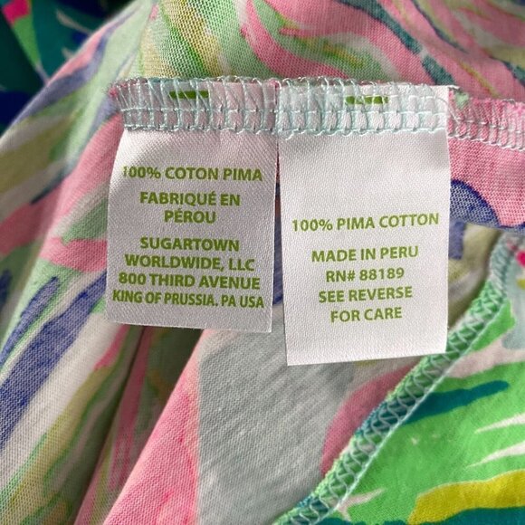 Lilly Pulitzer Marlowe Dress Multi Island Time Reduced Pima Cotton Women's Small - Picture 8 of 8